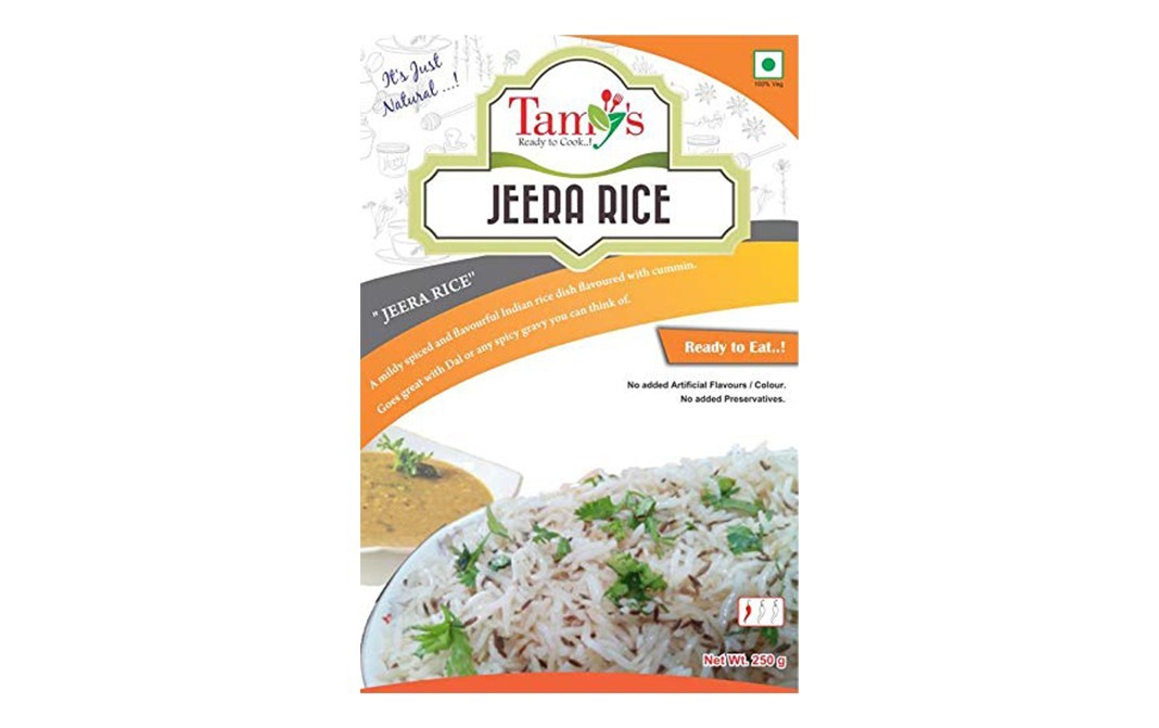 Tamy's Jeera Rice    Pack  250 grams